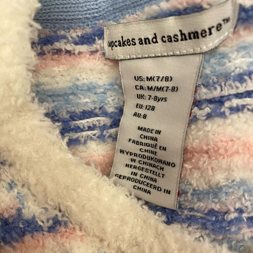 Cupcakes And Cashmere Kids Fair Isle Sweater And Hat Set Nwt Size M 7-8 — image 6 of 6